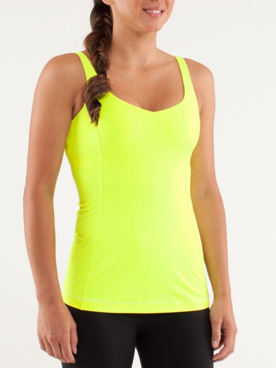 lululemon athletica Tops - Lululemon Optimal Tank Ray (Neon Yellow) Size 4